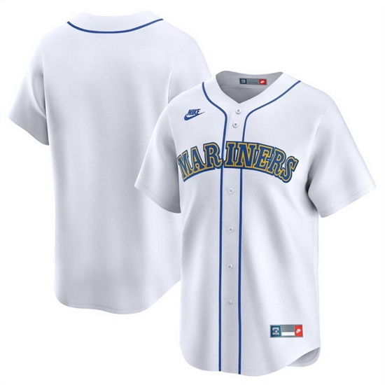 Men Seattle Mariners Blank White Throwback Cooperstown Limited Stitched Jersey Men Seattle Mariners Blank White Throwback Cooperstown Limited Stitched Jersey