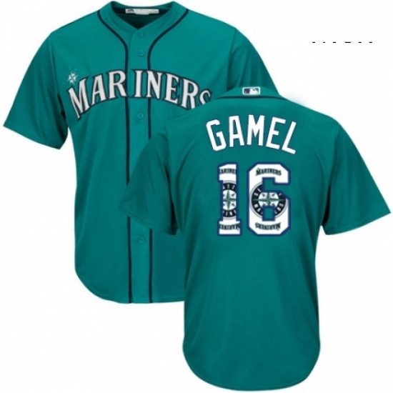 Mens Majestic Seattle Mariners 16 Ben Gamel Authentic Teal Green Team Logo Fashion Cool Base MLB Jersey Mens Majestic Seattle Mariners 16 Ben Gamel Authentic Teal Green Team Logo Fashion Cool Base MLB Jersey