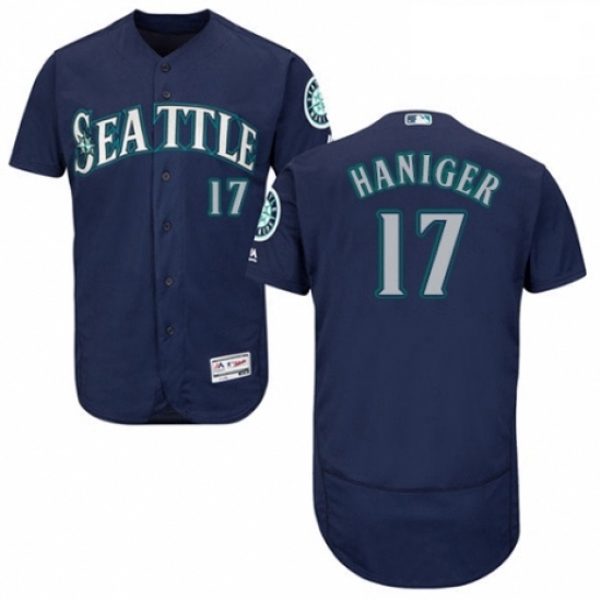 Mens Majestic Seattle Mariners 17 Mitch Haniger Navy Blue Alternate Flex Base Authentic Collection MLB Jersey Mens Majestic Seattle Mariners 17 Mitch Haniger Navy Blue Alternate Flex Base Authentic Collection MLB Jersey