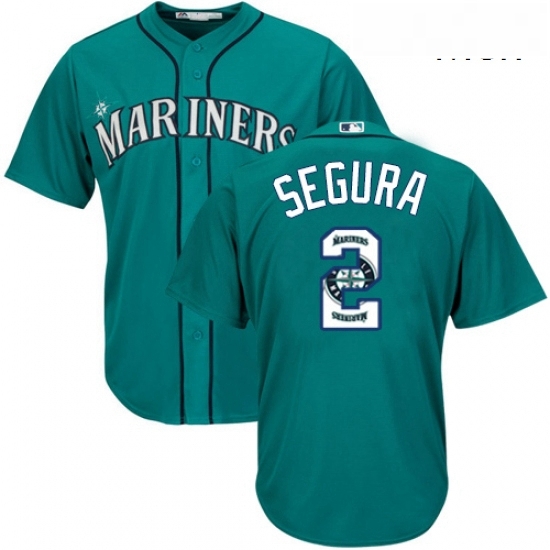 Mens Majestic Seattle Mariners 2 Jean Segura Authentic Teal Green Team Logo Fashion Cool Base MLB Jersey Mens Majestic Seattle Mariners 2 Jean Segura Authentic Teal Green Team Logo Fashion Cool Base MLB Jersey