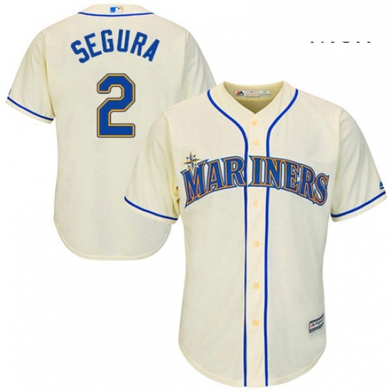 Mens Majestic Seattle Mariners 2 Jean Segura Replica Cream Alternate Cool Base MLB Jersey Mens Majestic Seattle Mariners 2 Jean Segura Replica Cream Alternate Cool Base MLB Jersey