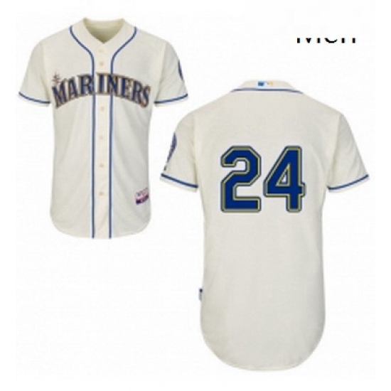 Mens Majestic Seattle Mariners 24 Ken Griffey Replica Cream Alternate Cool Base MLB Jersey Mens Majestic Seattle Mariners 24 Ken Griffey Replica Cream Alternate Cool Base MLB Jersey