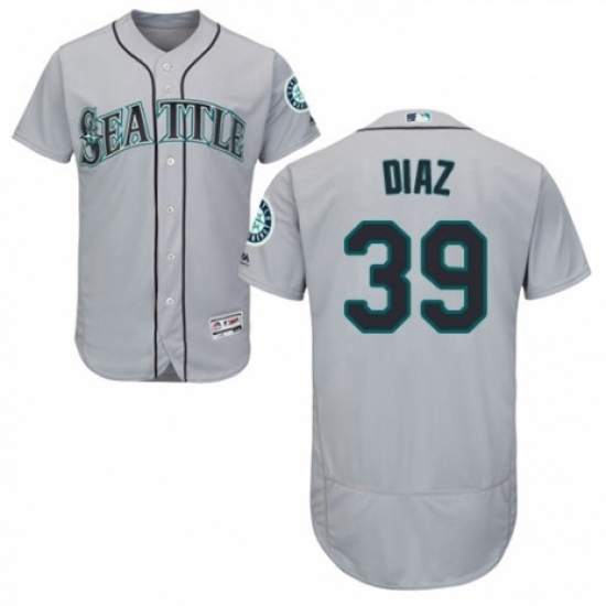 Mens Majestic Seattle Mariners 39 Edwin Diaz Grey Road Flex Base Authentic Collection MLB Jersey Mens Majestic Seattle Mariners 39 Edwin Diaz Grey Road Flex Base Authentic Collection MLB Jersey