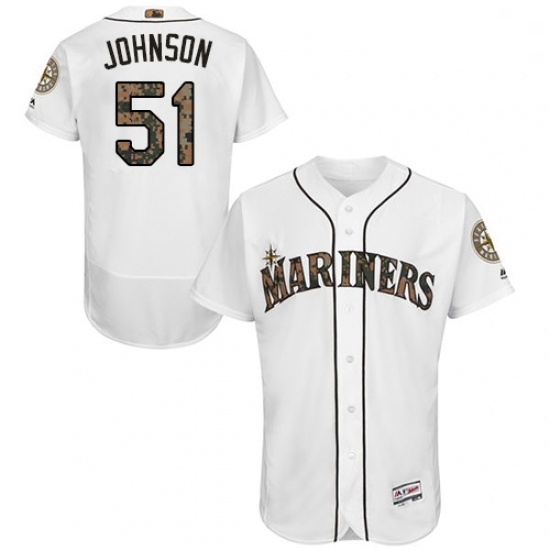 Mens Majestic Seattle Mariners 51 Randy Johnson Authentic White 2016 Memorial Day Fashion Flex Base Jersey Mens Majestic Seattle Mariners 51 Randy Johnson Authentic White 2016 Memorial Day Fashion Flex Base Jersey