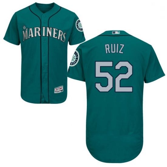 Mens Majestic Seattle Mariners 52 Carlos Ruiz Teal Green Flexbase Authentic Collection MLB Jersey Mens Majestic Seattle Mariners 52 Carlos Ruiz Teal Green Flexbase Authentic Collection MLB Jersey