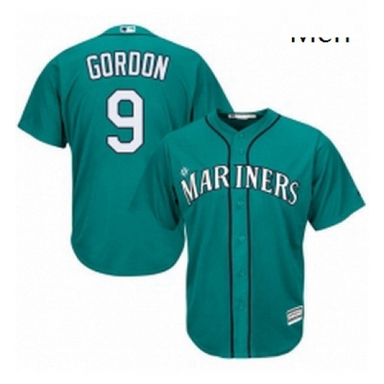 Mens Majestic Seattle Mariners 9 Dee Gordon Replica Teal Green Alternate Cool Base MLB Jersey Mens Majestic Seattle Mariners 9 Dee Gordon Replica Teal Green Alternate Cool Base MLB Jersey