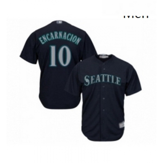 Mens Seattle Mariners 10 Edwin Encarnacion Replica Navy Blue Alternate 2 Cool Base Baseball Jersey Mens Seattle Mariners 10 Edwin Encarnacion Replica Navy Blue Alternate 2 Cool Base Baseball Jersey