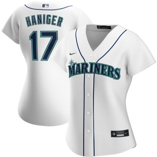 Seattle Mariners 17 Mitch Haniger Nike Women Home 2020 MLB Player Jersey White Seattle Mariners 17 Mitch Haniger Nike Women Home 2020 MLB Player Jersey White