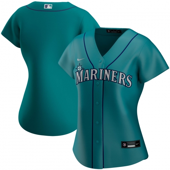 Seattle Mariners Nike Women Alternate 2020 MLB Team Jersey Aqua Seattle Mariners Nike Women Alternate 2020 MLB Team Jersey Aqua