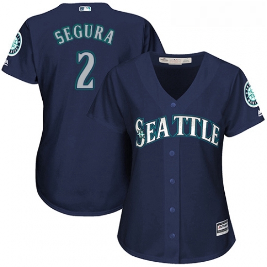 Womens Majestic Seattle Mariners 2 Jean Segura Authentic Navy Blue Alternate 2 Cool Base MLB Jersey Womens Majestic Seattle Mariners 2 Jean Segura Authentic Navy Blue Alternate 2 Cool Base MLB Jersey