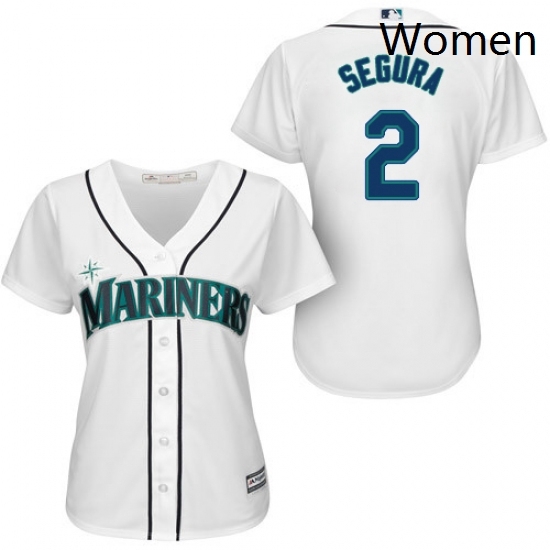 Womens Majestic Seattle Mariners 2 Jean Segura Authentic White Home Cool Base MLB Jersey Womens Majestic Seattle Mariners 2 Jean Segura Authentic White Home Cool Base MLB Jersey