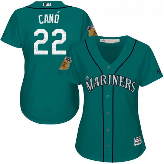 Womens Majestic Seattle Mariners 22 Robinson Cano Authentic Aqua 2017 Spring Training Cool Base MLB Jersey Womens Majestic Seattle Mariners 22 Robinson Cano Authentic Aqua 2017 Spring Training Cool Base MLB Jersey