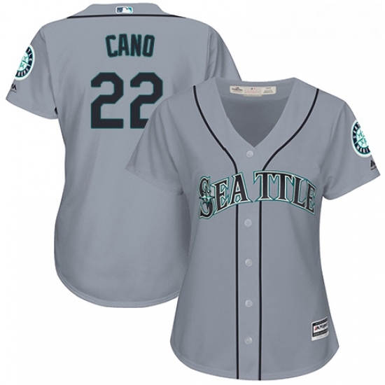 Womens Majestic Seattle Mariners 22 Robinson Cano Authentic Grey Road Cool Base MLB Jersey Womens Majestic Seattle Mariners 22 Robinson Cano Authentic Grey Road Cool Base MLB Jersey