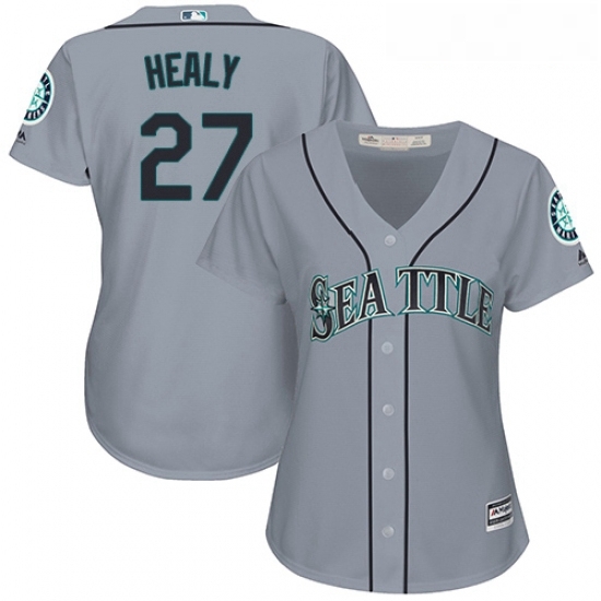 Womens Majestic Seattle Mariners 27 Ryon Healy Authentic Grey Road Cool Base MLB Jersey Womens Majestic Seattle Mariners 27 Ryon Healy Authentic Grey Road Cool Base MLB Jersey