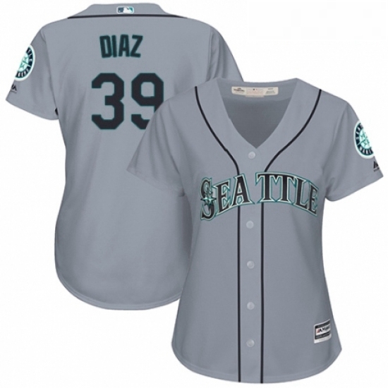 Womens Majestic Seattle Mariners 39 Edwin Diaz Authentic Grey Road Cool Base MLB Jersey Womens Majestic Seattle Mariners 39 Edwin Diaz Authentic Grey Road Cool Base MLB Jersey