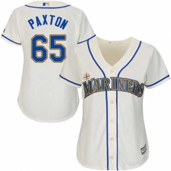 Womens Majestic Seattle Mariners 65 James Paxton Authentic Cream Alternate Cool Base MLB Jersey Womens Majestic Seattle Mariners 65 James Paxton Authentic Cream Alternate Cool Base MLB Jersey