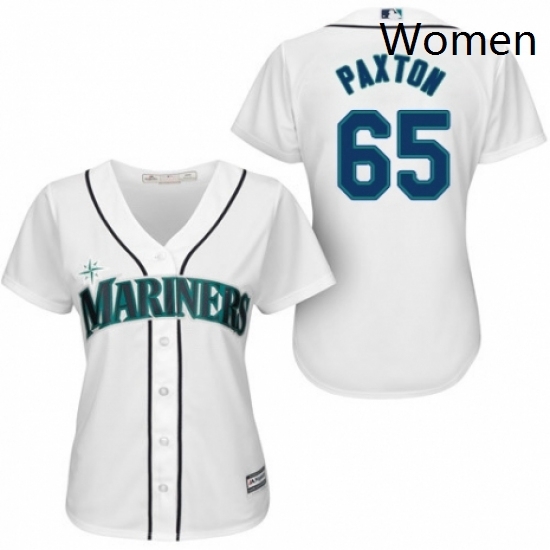 Womens Majestic Seattle Mariners 65 James Paxton Authentic White Home Cool Base MLB Jersey Womens Majestic Seattle Mariners 65 James Paxton Authentic White Home Cool Base MLB Jersey