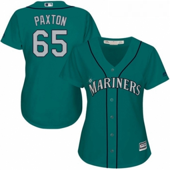 Womens Majestic Seattle Mariners 65 James Paxton Replica Teal Green Alternate Cool Base MLB Jersey Womens Majestic Seattle Mariners 65 James Paxton Replica Teal Green Alternate Cool Base MLB Jersey