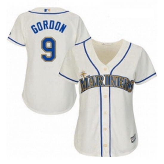 Womens Majestic Seattle Mariners 9 Dee Gordon Authentic Cream Alternate Cool Base MLB Jersey Womens Majestic Seattle Mariners 9 Dee Gordon Authentic Cream Alternate Cool Base MLB Jersey