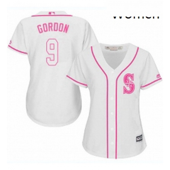 Womens Majestic Seattle Mariners 9 Dee Gordon Authentic White Fashion Cool Base MLB Jersey Womens Majestic Seattle Mariners 9 Dee Gordon Authentic White Fashion Cool Base MLB Jersey