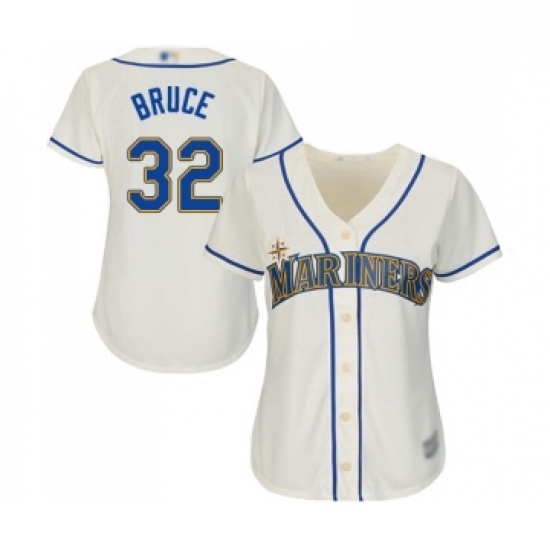Womens Seattle Mariners 32 Jay Bruce Replica Cream Alternate Cool Base Baseball Jersey Womens Seattle Mariners 32 Jay Bruce Replica Cream Alternate Cool Base Baseball Jersey
