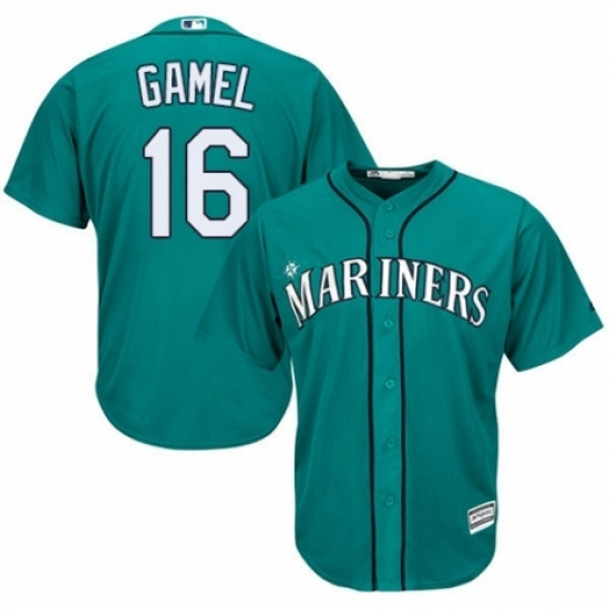 Youth Majestic Seattle Mariners 16 Ben Gamel Replica Teal Green Alternate Cool Base MLB Jersey Youth Majestic Seattle Mariners 16 Ben Gamel Replica Teal Green Alternate Cool Base MLB Jersey