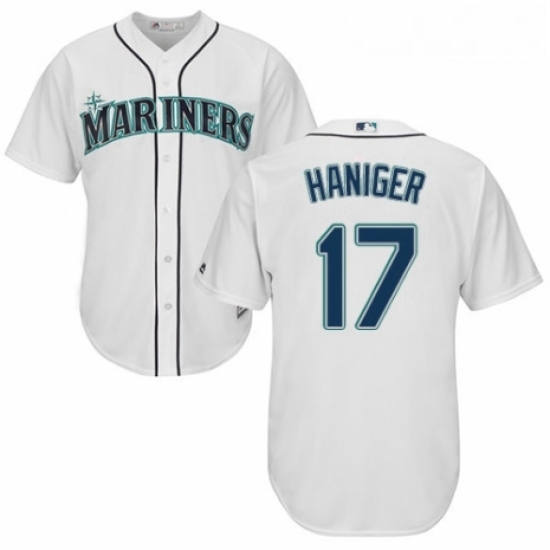 Youth Majestic Seattle Mariners 17 Mitch Haniger Replica White Home Cool Base MLB Jersey Youth Majestic Seattle Mariners 17 Mitch Haniger Replica White Home Cool Base MLB Jersey