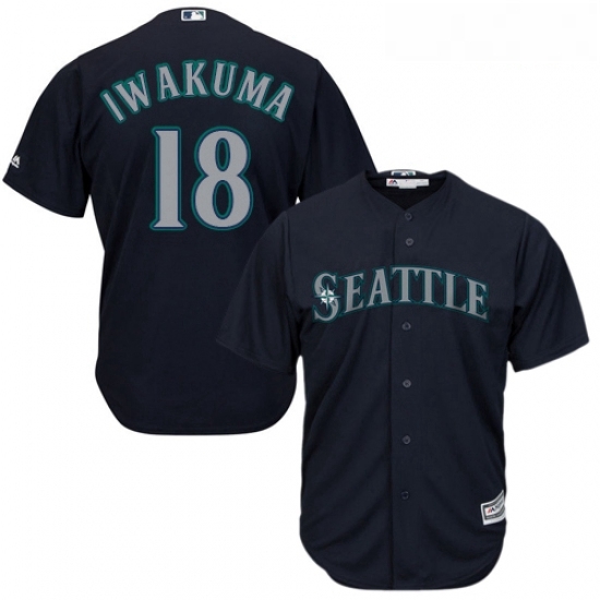Youth Majestic Seattle Mariners 18 Hisashi Iwakuma Authentic Navy Blue Alternate 2 Cool Base MLB Jersey Youth Majestic Seattle Mariners 18 Hisashi Iwakuma Authentic Navy Blue Alternate 2 Cool Base MLB Jersey