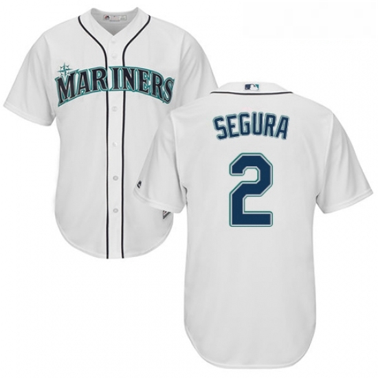 Youth Majestic Seattle Mariners 2 Jean Segura Authentic White Home Cool Base MLB Jersey Youth Majestic Seattle Mariners 2 Jean Segura Authentic White Home Cool Base MLB Jersey