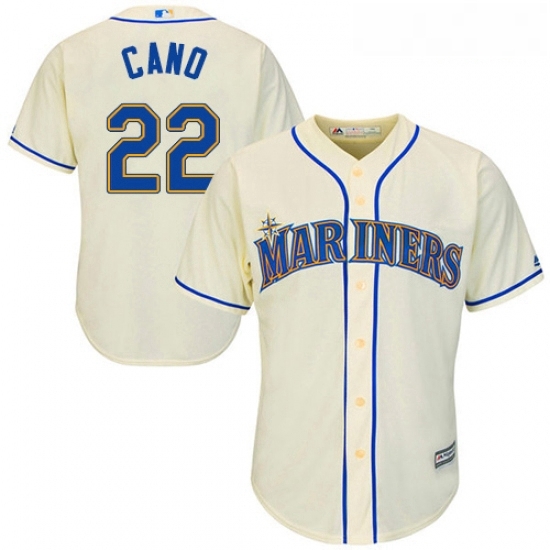 Youth Majestic Seattle Mariners 22 Robinson Cano Authentic Cream Alternate Cool Base MLB Jersey Youth Majestic Seattle Mariners 22 Robinson Cano Authentic Cream Alternate Cool Base MLB Jersey