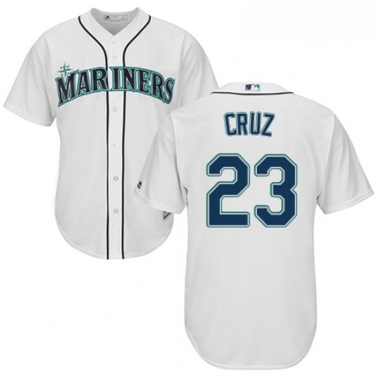 Youth Majestic Seattle Mariners 23 Nelson Cruz Authentic White Home Cool Base MLB Jersey Youth Majestic Seattle Mariners 23 Nelson Cruz Authentic White Home Cool Base MLB Jersey