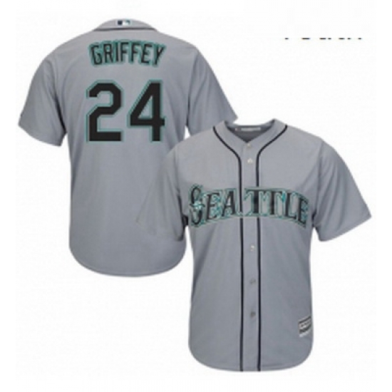 Youth Majestic Seattle Mariners 24 Ken Griffey Authentic Grey Road Cool Base MLB Jersey Youth Majestic Seattle Mariners 24 Ken Griffey Authentic Grey Road Cool Base MLB Jersey