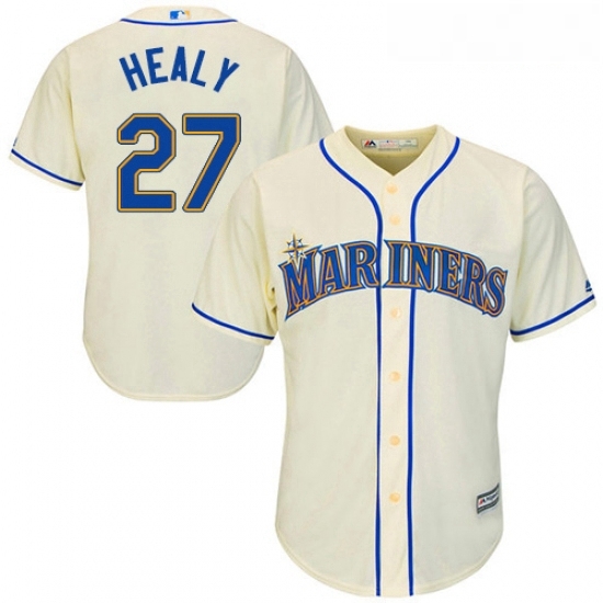 Youth Majestic Seattle Mariners 27 Ryon Healy Replica Cream Alternate Cool Base MLB Jersey Youth Majestic Seattle Mariners 27 Ryon Healy Replica Cream Alternate Cool Base MLB Jersey