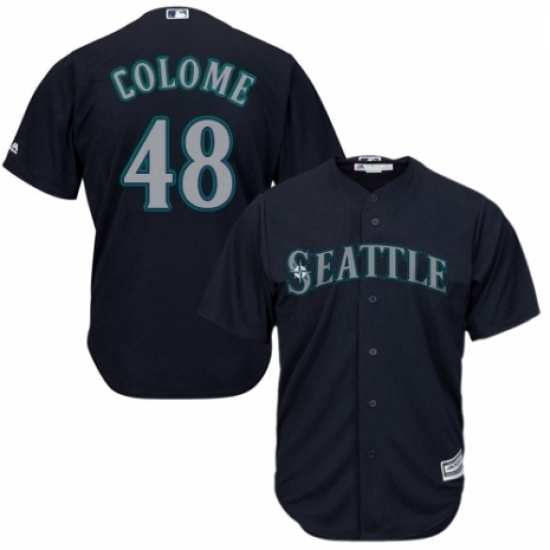 Youth Majestic Seattle Mariners 48 Alex Colome Authentic Navy Blue Alternate 2 Cool Base MLB Jersey Youth Majestic Seattle Mariners 48 Alex Colome Authentic Navy Blue Alternate 2 Cool Base MLB Jersey