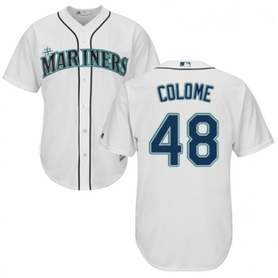 Youth Majestic Seattle Mariners 48 Alex Colome Authentic White Home Cool Base MLB Jersey Youth Majestic Seattle Mariners 48 Alex Colome Authentic White Home Cool Base MLB Jersey