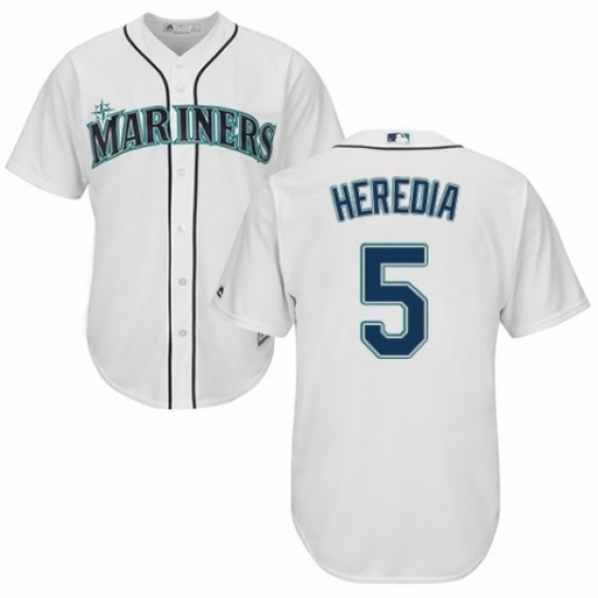 Youth Majestic Seattle Mariners 5 Guillermo Heredia Authentic White Home Cool Base MLB Jersey Youth Majestic Seattle Mariners 5 Guillermo Heredia Authentic White Home Cool Base MLB Jersey