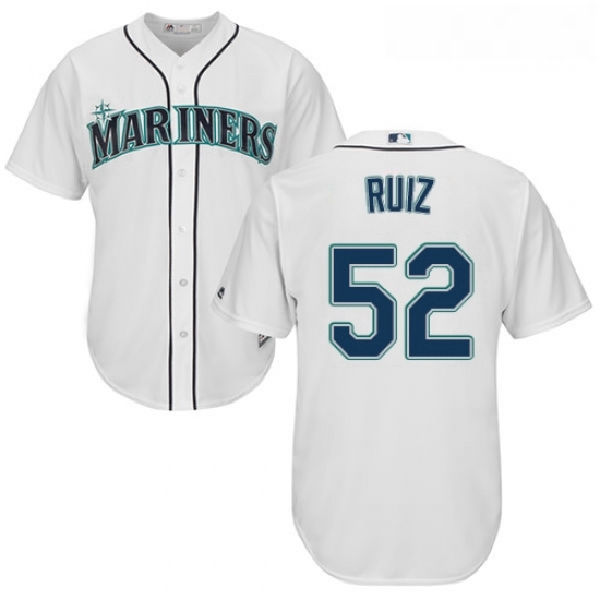 Youth Majestic Seattle Mariners 52 Carlos Ruiz Authentic White Home Cool Base MLB Jersey Youth Majestic Seattle Mariners 52 Carlos Ruiz Authentic White Home Cool Base MLB Jersey