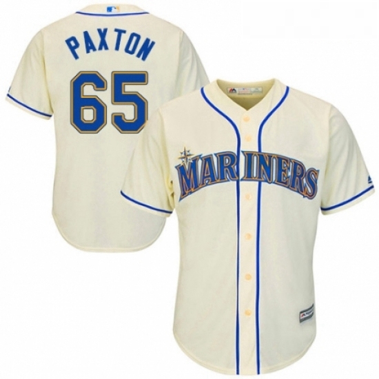Youth Majestic Seattle Mariners 65 James Paxton Replica Cream Alternate Cool Base MLB Jersey Youth Majestic Seattle Mariners 65 James Paxton Replica Cream Alternate Cool Base MLB Jersey