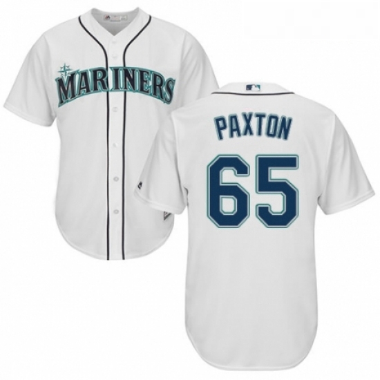 Youth Majestic Seattle Mariners 65 James Paxton Replica White Home Cool Base MLB Jersey Youth Majestic Seattle Mariners 65 James Paxton Replica White Home Cool Base MLB Jersey