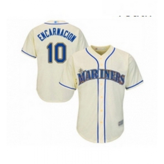 Youth Seattle Mariners 10 Edwin Encarnacion Replica Cream Alternate Cool Base Baseball Jersey Youth Seattle Mariners 10 Edwin Encarnacion Replica Cream Alternate Cool Base Baseball Jersey