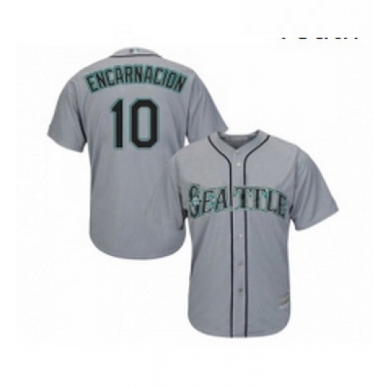Youth Seattle Mariners 10 Edwin Encarnacion Replica Grey Road Cool Base Baseball Jersey Youth Seattle Mariners 10 Edwin Encarnacion Replica Grey Road Cool Base Baseball Jersey
