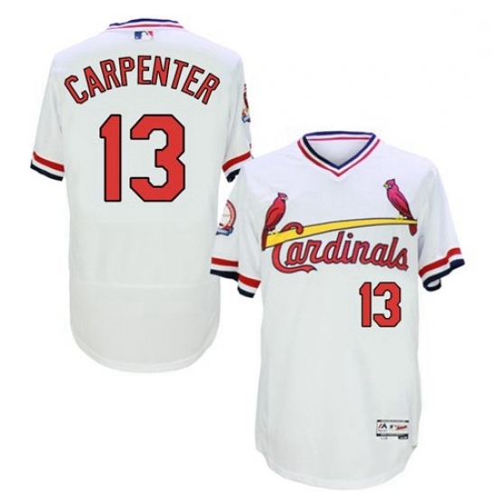 Mens Majestic St Louis Cardinals 13 Matt Carpenter White Flexbase Authentic Collection Cooperstown MLB Jersey Mens Majestic St Louis Cardinals 13 Matt Carpenter White Flexbase Authentic Collection Cooperstown MLB Jersey