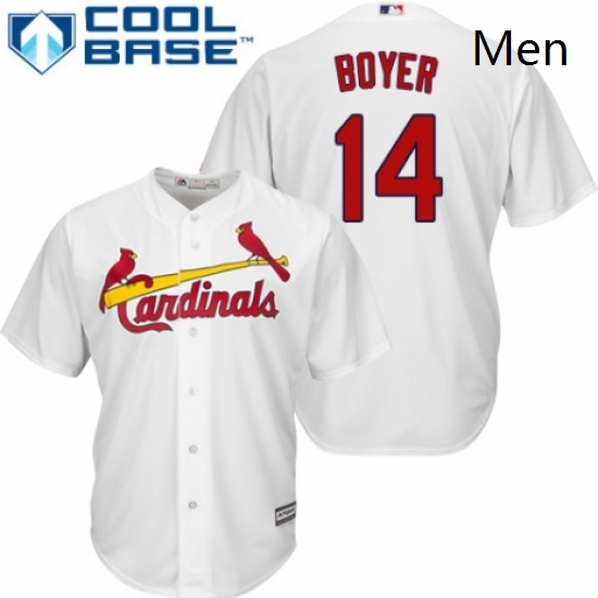 Mens Majestic St Louis Cardinals 14 Ken Boyer Replica White Home Cool Base MLB Jersey Mens Majestic St Louis Cardinals 14 Ken Boyer Replica White Home Cool Base MLB Jersey