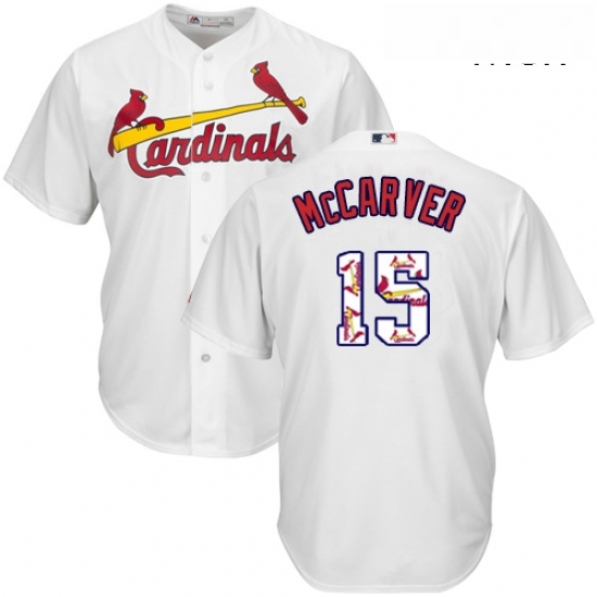 Mens Majestic St Louis Cardinals 15 Tim McCarver Authentic White Team Logo Fashion Cool Base MLB Jersey Mens Majestic St Louis Cardinals 15 Tim McCarver Authentic White Team Logo Fashion Cool Base MLB Jersey