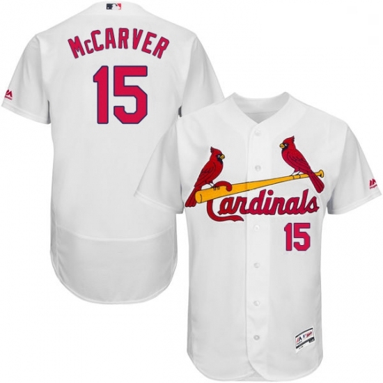 Mens Majestic St Louis Cardinals 15 Tim McCarver White Home Flex Base Authentic Collection MLB Jersey Mens Majestic St Louis Cardinals 15 Tim McCarver White Home Flex Base Authentic Collection MLB Jersey