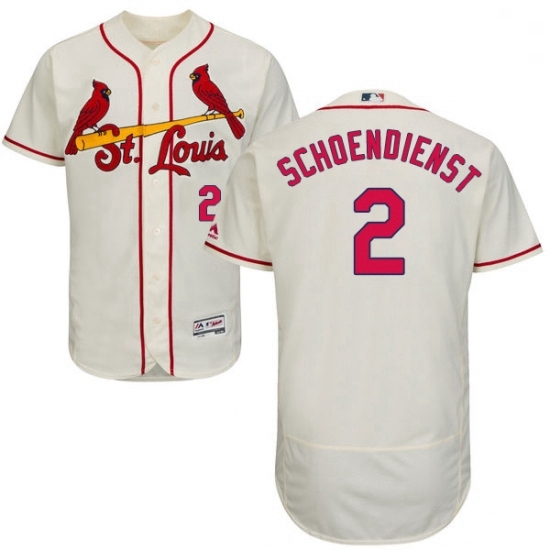 Mens Majestic St Louis Cardinals 2 Red Schoendienst Cream Alternate Flex Base Authentic Collection MLB Jersey Mens Majestic St Louis Cardinals 2 Red Schoendienst Cream Alternate Flex Base Authentic Collection MLB Jersey