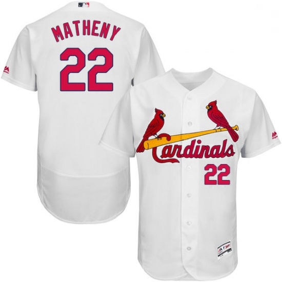 Mens Majestic St Louis Cardinals 22 Mike Matheny White Home Flex Base Authentic Collection MLB Jersey Mens Majestic St Louis Cardinals 22 Mike Matheny White Home Flex Base Authentic Collection MLB Jersey
