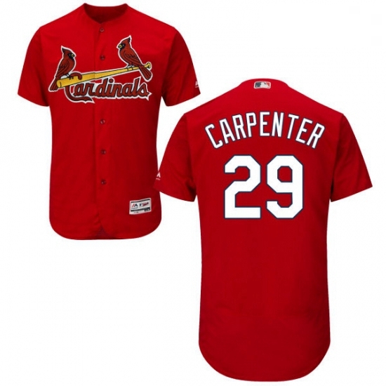 Mens Majestic St Louis Cardinals 29 Chris Carpenter Red Alternate Flex Base Authentic Collection MLB Jersey Mens Majestic St Louis Cardinals 29 Chris Carpenter Red Alternate Flex Base Authentic Collection MLB Jersey