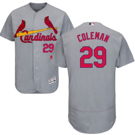 Mens Majestic St Louis Cardinals 29 Vince Coleman Grey Road Flex Base Authentic Collection MLB Jersey Mens Majestic St Louis Cardinals 29 Vince Coleman Grey Road Flex Base Authentic Collection MLB Jersey
