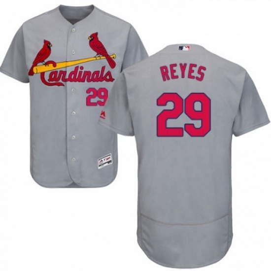 Mens Majestic St Louis Cardinals 29 lex Reyes Grey Road Flex Base Authentic Collection MLB Jersey Mens Majestic St Louis Cardinals 29 lex Reyes Grey Road Flex Base Authentic Collection MLB Jersey